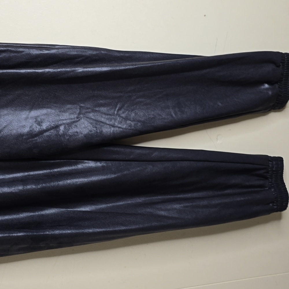 Gianni Bini Luxe Coated Paperbag Waist Joggers  Large - Picture 4 of 8